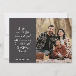 Religious, Merry Christmas, Christian Family Photo Holiday Card