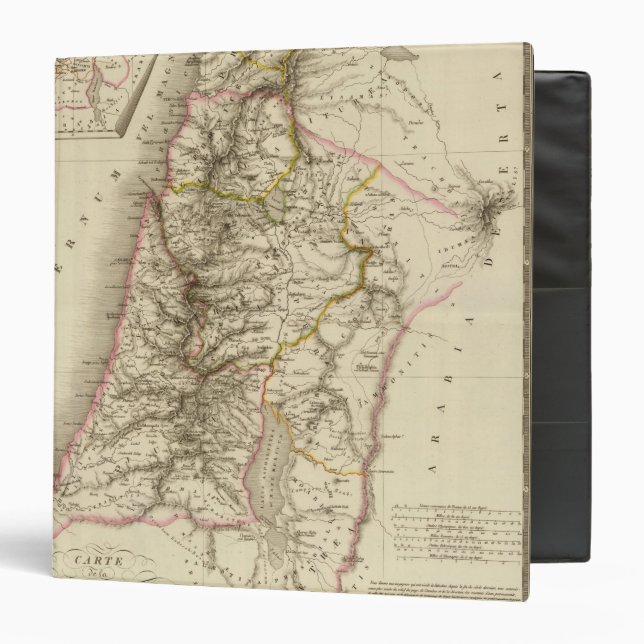Religious Middle East atlas map 3 Ring Binder (Front/Inside)
