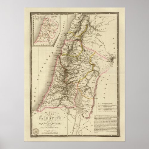 Religious Middle East atlas map Poster