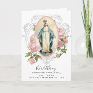 Religious   Mother's Day    Blessed Virgin Mary Card