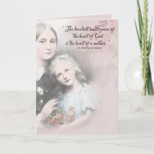 Religious Mothers Day St Therese Zelie Martin Card