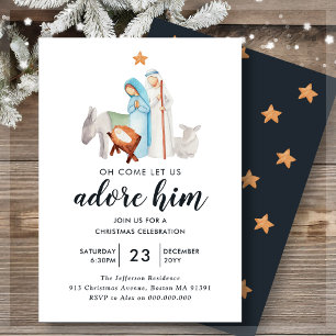 Religious Nativity Christmas Celebration Invitation