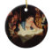 Religious nativity scene painting ornament