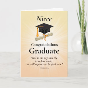 Religious Niece Graduation Congratulate Christian Card