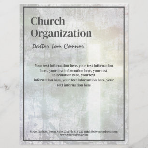 Religious Organization Vintage Paper Letterhead