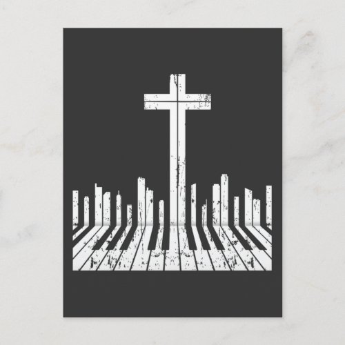 Religious Piano Player Christian Keyboard Pianist Postcard