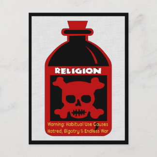 Religious Poison Postcard