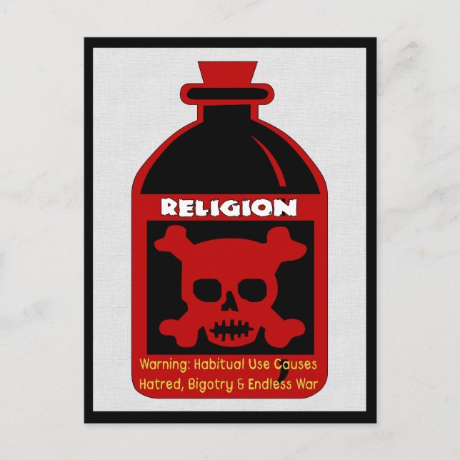 Religious Poison Postcard (Front)