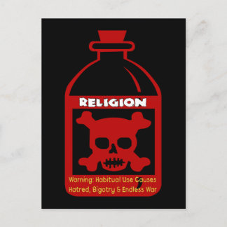 Religious Poison Postcard