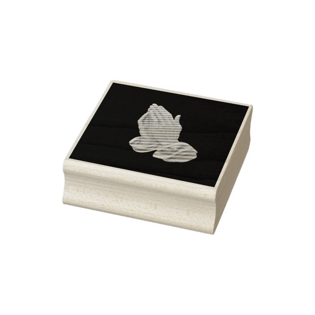 Religious Praying Hands Rubber Stamp (Stamp)