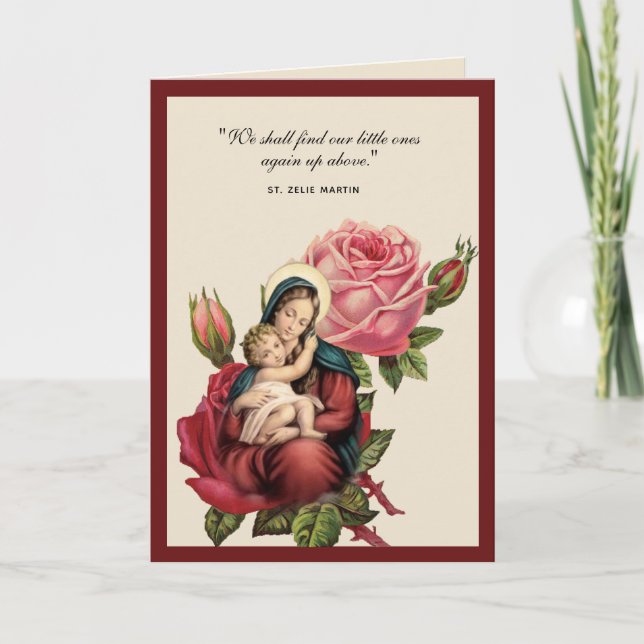 Religious Pregnancy Loss Sympathy Miscarriage Card (Front)