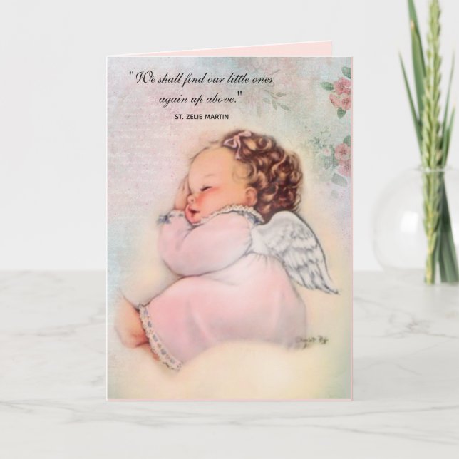 Religious Pregnancy Loss Sympathy Miscarriage Card (Front)