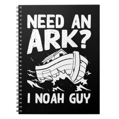Religious Pun Christian Noah Ark Notebook