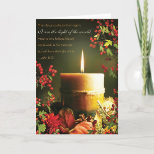 Religious quote Christmas card