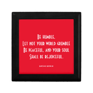 Religious quote jewelry box