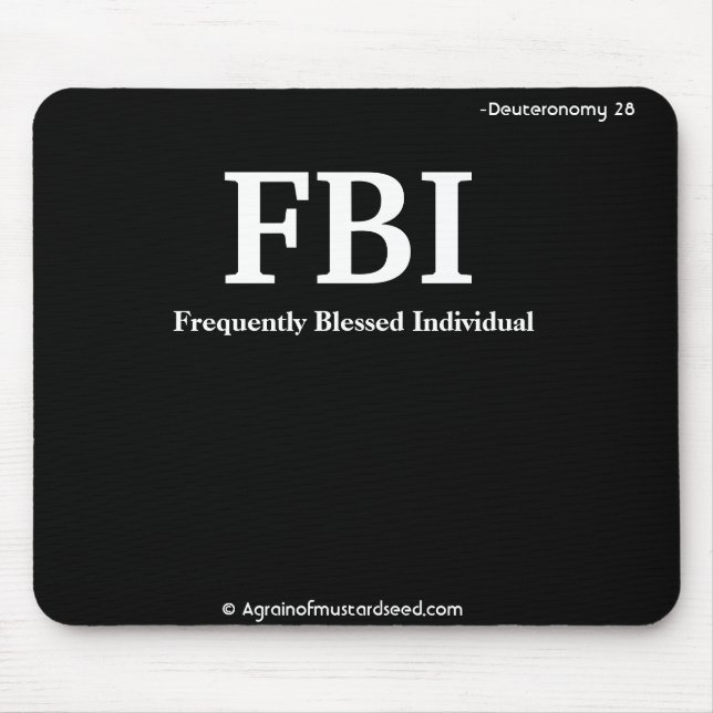 Religious Quotes Mouse Pad (Front)