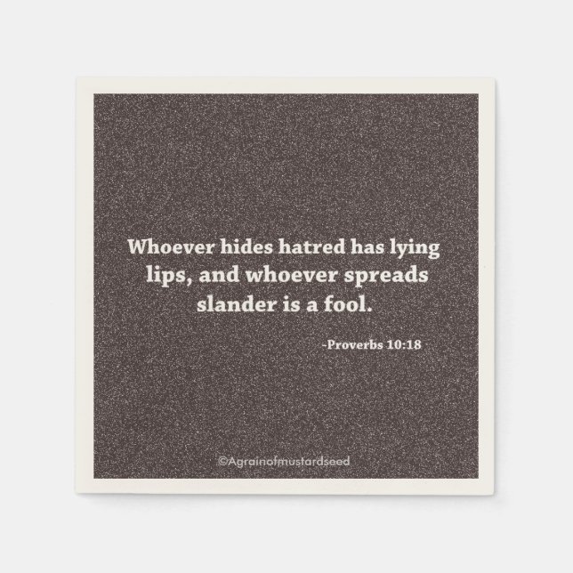 Religious Quotes Napkins (Front)