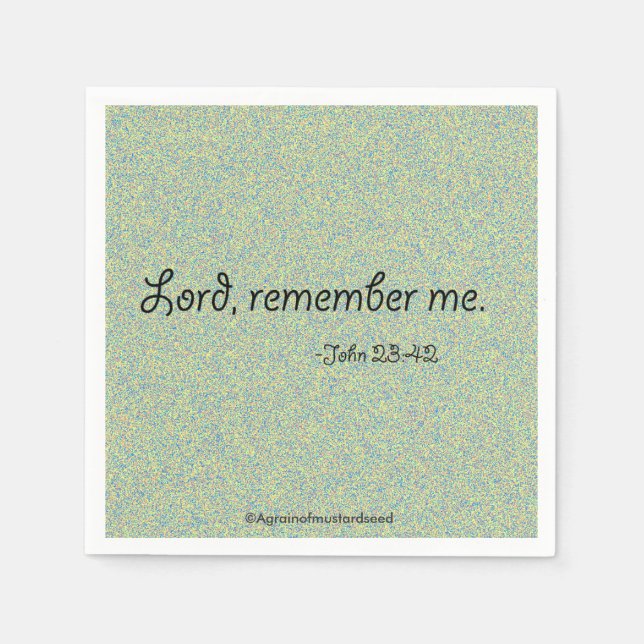 Religious Quotes Paper Napkins (Front)