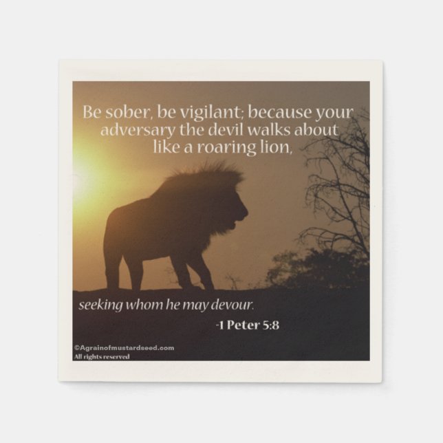 Religious Quotes Paper Napkins (Front)