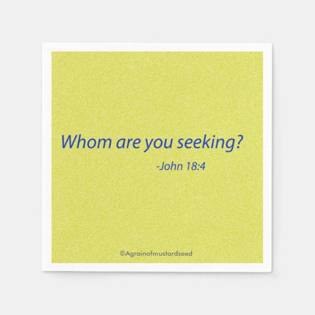 Religious Quotes Paper Napkins (Front)