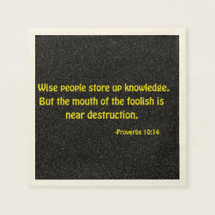 Religious Quotes Paper Napkins
