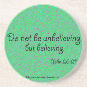 Religious Quotes Sandstone Coaster