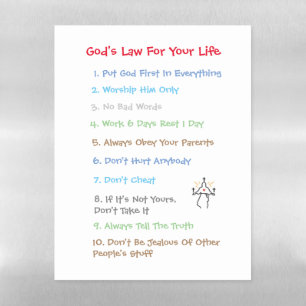 Religious Refrigerator Magnetic Magnetic Dry Erase Sheet