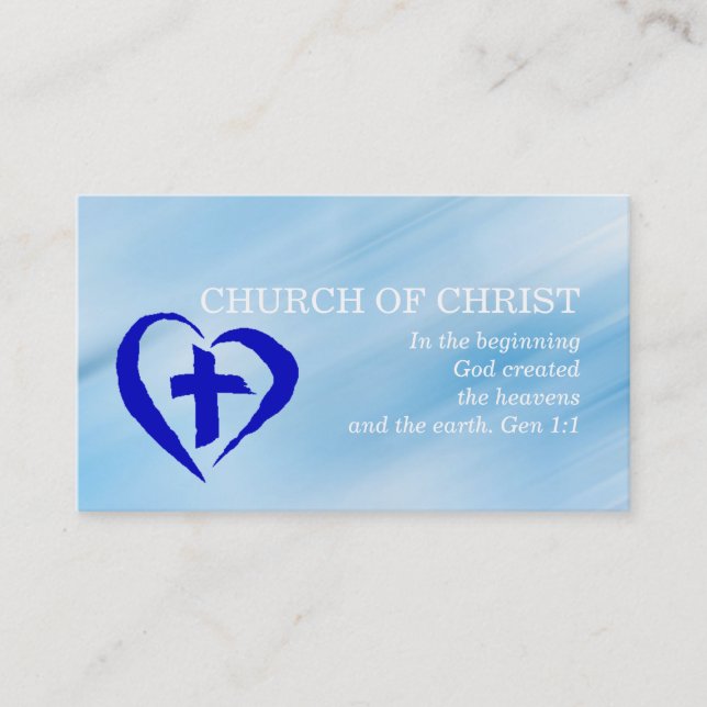 Religious Religion Christian Pastor Christianity Business Card (Front)