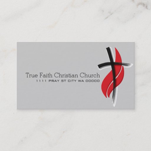 Customizable Religious Religion Christian Pastor Christianity Business Card