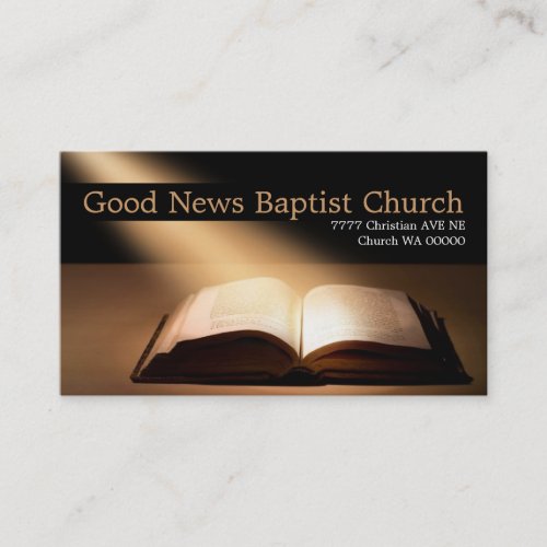 Religious Religion Christian Pastor Christianity Business Cards