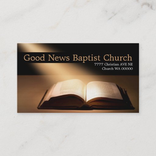 Customizable Religious Religion Christian Pastor Christianity Business Cards