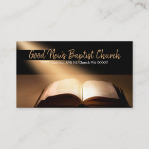 Religious Religion Christian Pastor Christianity Business Card