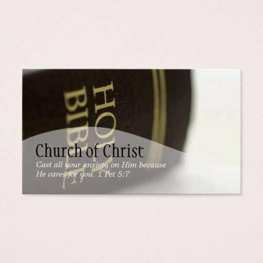 Religious Religion Christian Pastor Christianity Business Card