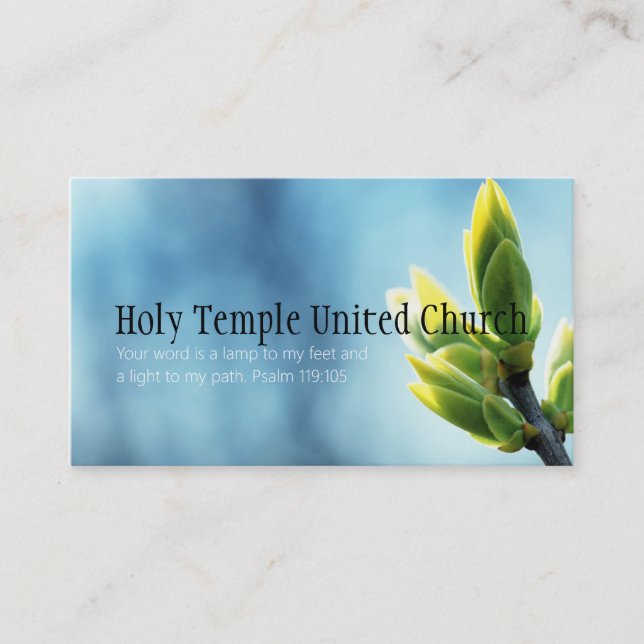 Religious Religion Christian Pastor Christianity Business Card (Front)