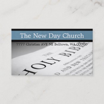 Religious Religion Christian Pastor Christianity Business Card by olicheldesign at Zazzle