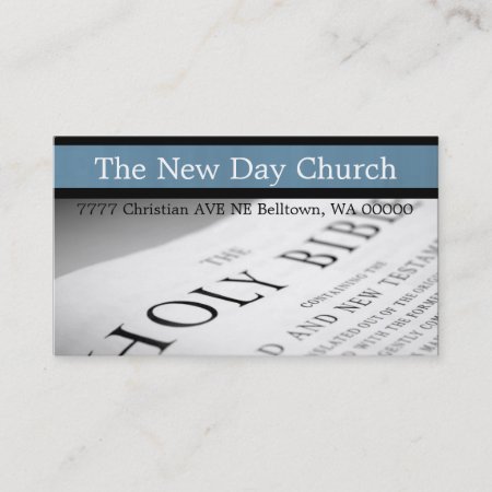 Religious Religion Christian Pastor Christianity Business Card