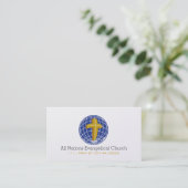 Religious Religion Christian Pastor Christianity Business Card (Standing Front)