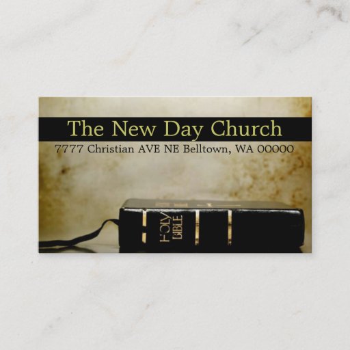 Customizable Religious Religion Christian Pastor Christianity Business Cards