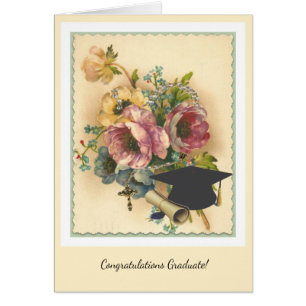 Religious Rosary Graduation Commencement Cards