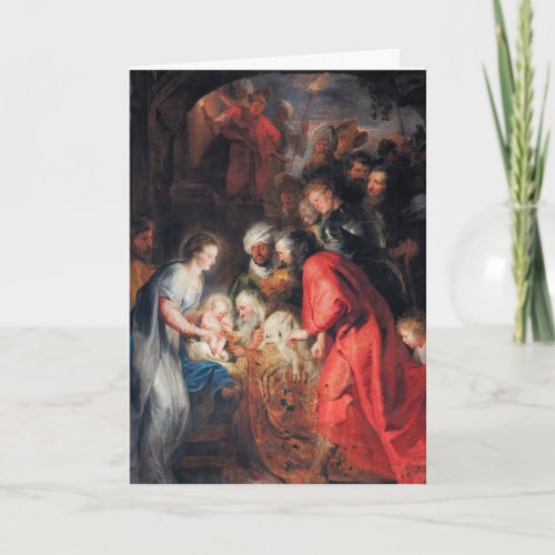 Religious Rubens Jesus Virgin Mary Joseph  Holiday Card