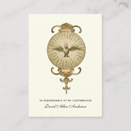 Religious Sacrament Confirmation Holy Card __
