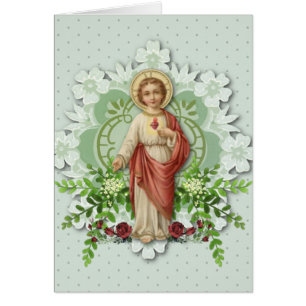 Religious Sacred Heart Jesus Catholic Prayer Cards