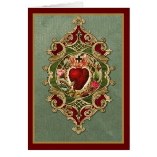 Religious Sacred Heart Jesus Catholic Prayer Cards
