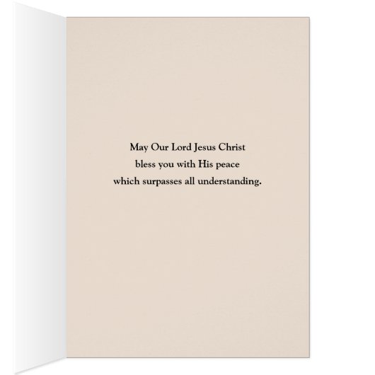 Religious Sacred Heart Jesus Christian Prayer (Inside (Right))