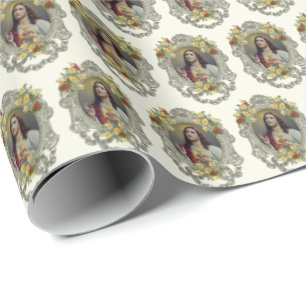 Religious Sacred Heart Jesus Elegant Wrapping Pape Paper