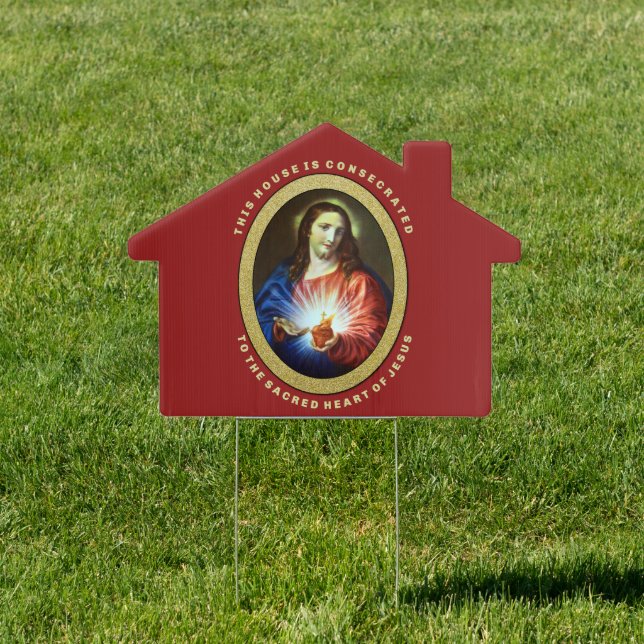 Religious Sacred Heart of Jesus Catholic Sign (Insitu)