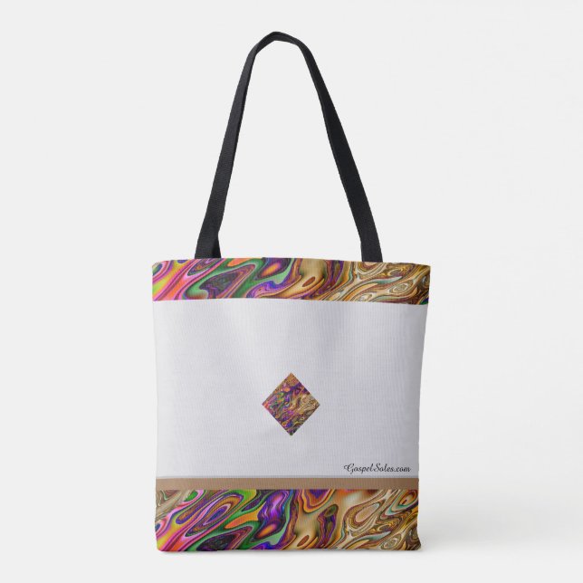 Religious Scripture Tote Multicolor Bag (Back)