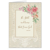 Religious Scripture Verse Be Still and Know Psalm (Front)