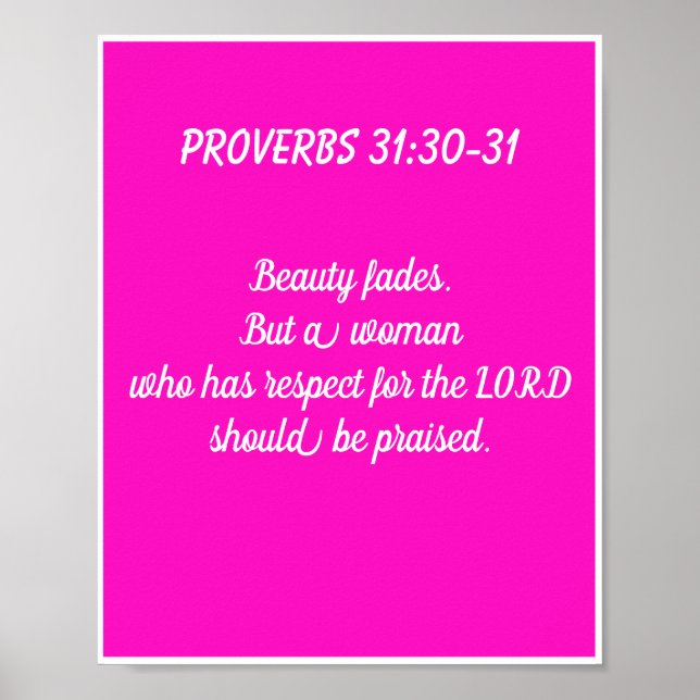 Religious scripture verse women conference wall poster (Front)