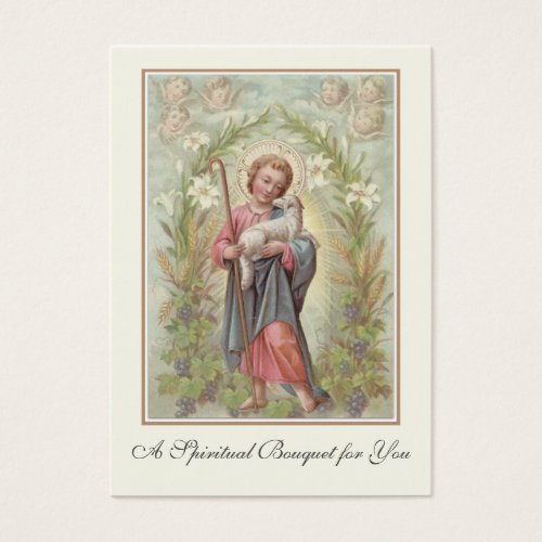 Religious Spiritual Bouquet Prayer Holy Card